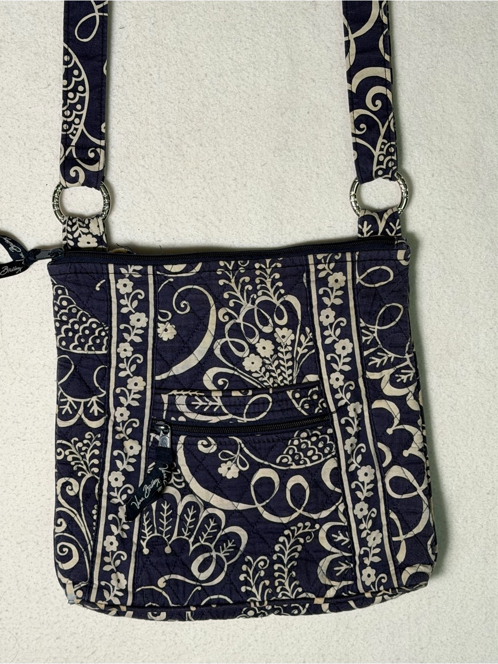 Vera Bradley Retired Twirly Bird Pattern Hipster Crossbody Bag - Picture 2 of 8